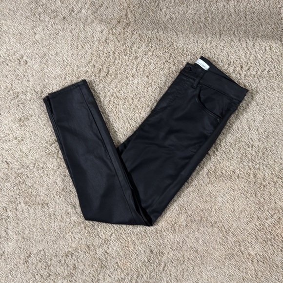 Loft Coated High Rise Skinny Jeans in Black - Worn Once! Like Brand New! - Picture 5 of 6